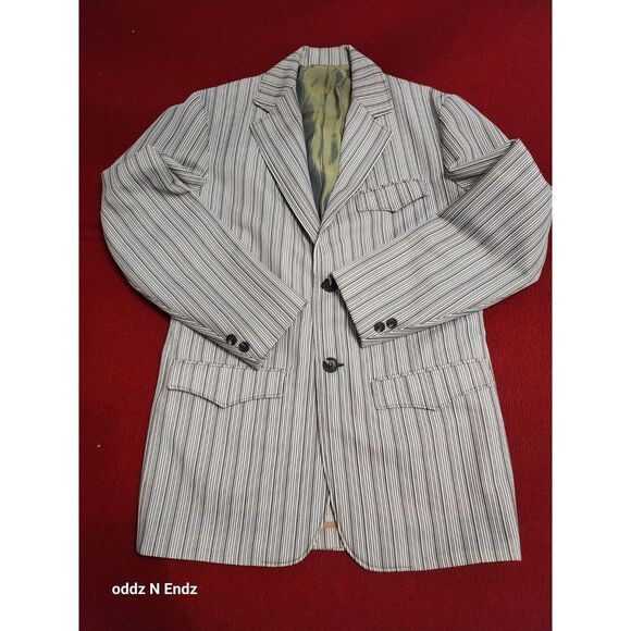 Niver Western Wear Mens Striped Blazer Jacket 38‎